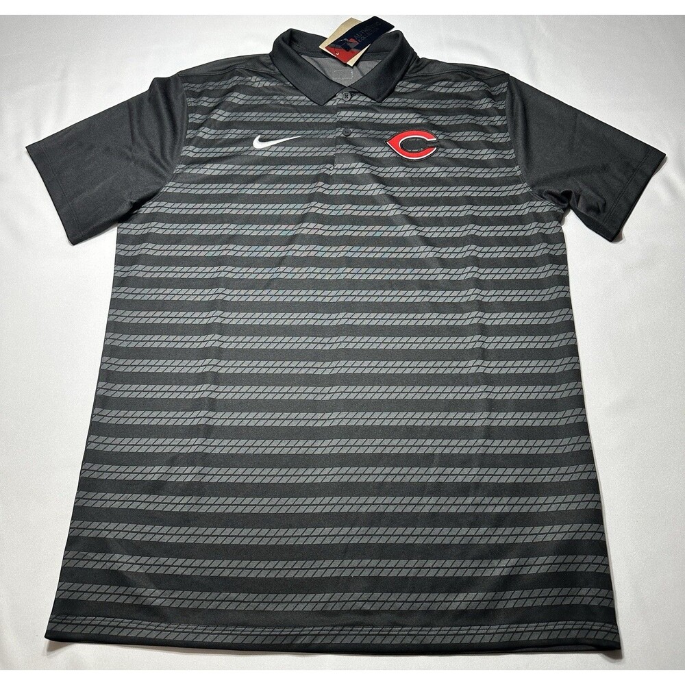 Cincinnati Reds Nike Polo Shirt Mens Medium MLB Baseball Authentic Victory NWT - Picture 2 of 12